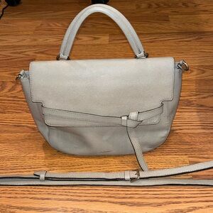 Bean Pole tan leather crossbody bag
